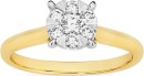 9ct-Gold-Diamond-Cluster-Ring Sale