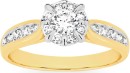 9ct-Gold-Diamond-Round-Cluster-Ring Sale