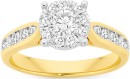 18ct-Gold-Diamond-Round-Cluster-Ring Sale