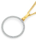 Exquisites-9ct-Gold-Diamond-Circle-Pendant Sale