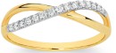 Exquisites-9ct-Gold-Diamond-Open-Crossover-Ring Sale