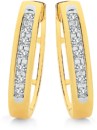 9ct-Gold-Diamond-Channel-Set-Huggie-Earrings Sale