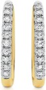 9ct-Gold-Diamond-Rectangular-Huggie-Earrings Sale