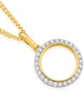 9ct-Gold-Diamond-Open-Circle-Pendant Sale