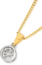 9ct-Two-Tone-Gold-Diamond-Bezel-Set-Pendant Sale