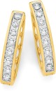 9ct-Gold-Diamond-Huggie-Earrings Sale