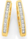 9ct-Gold-Diamond-Channel-Set-Huggie-Earrings Sale