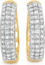 9ct-Gold-Diamond-Pave-Huggie-Earrings Sale