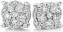 9ct-White-Gold-Diamond-Cluster-Stud-Earrings Sale