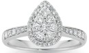 9ct-White-Gold-Tear-Drop-Ring Sale