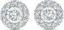 9ct-White-Gold-Diamond-Round-Frame-Stud-Earrings Sale