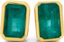 9ct-Gold-Natural-Emerald-Stud-Earrings Sale