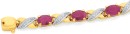 9ct-Gold-Natural-Ruby-16ct-Diamond-Bracelet Sale