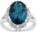 9ct-White-Gold-London-Blue-Topaz-10ct-Diamonds-Ring Sale