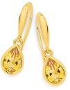 9ct-Gold-Citrine-Hook-Earrings Sale