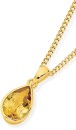 9ct-Gold-Citrine-Bezel-Pendant Sale