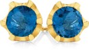 9ct-Gold-London-Blue-Topaz-Stud-Earrings Sale