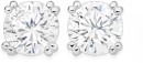 Sterling-Silver-65mm-Cubic-Zirconia-4-Double-Claw-Stud-Earrings Sale