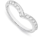 Sterling-Silver-Cubic-Zirconia-V-Shape-Band Sale