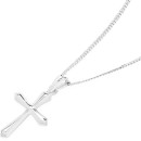 Sterling-Silver-Bevel-Centre-Cross-Pendant Sale