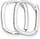 Sterling-Silver-Small-Oblong-Huggie-Earrings Sale