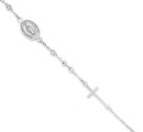 Sterling-Silver-Miraculous-Cross-Bracelet Sale