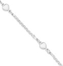 Sterling-Silver-19cm-Hearts-Bracelet Sale