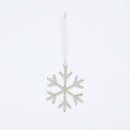 Beaded-Silver-Snowflake-Christmas-Decoration-by-Habitat Sale