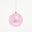 Party-Disco-Ball-Pink-Christmas-Hanging-Decoration-by-Habitat Sale