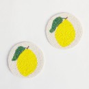 Lemon-Beaded-Coaster-2-Pack-by-Habitat Sale