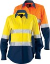 ELEVEN-Womens-AEROCOOL-Hi-Vis-Spliced-LS-Shirt-with-Perforated-3M-Tape Sale