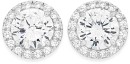 Sterling-Silver-Round-Cubic-Zirconia-Cluster-Studs Sale