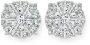 9ct-Gold-Diamond-Sparkle-Cluster-Stud-Earrings Sale