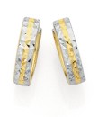 9ct-Gold-Two-Tone-10mm-Reversible-Huggie-Earrings Sale