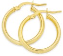 9ct-Gold-4x15mm-Polished-Hoop-Earrings Sale