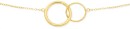 9ct-Gold-45cm-Linked-Circles-Trace-Necklet Sale