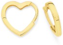 9ct-Gold-Polished-Offset-Huggie-Earrings Sale