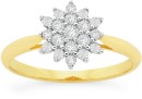 9ct-Gold-Diamond-Starburst-Cluster-Ring Sale