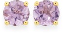 9ct-Gold-Amethyst-Round-Brilliant-Cut-Stud-Earrings Sale