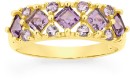 9ct-Gold-Amethyst-Pink-Amethyst-Dress-Band Sale