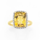 Manhattan-G-Cocktail-Ring-Collection-9ct-Gold-Honey-Quartz-Long-Cushion-Shape-Ring Sale