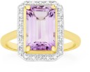 Manhattan-G-Cocktail-Ring-Collection-9ct-Gold-Pink-Amethyst-Diamond-Ring Sale