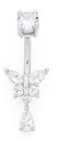 Sterling-Silver-Stainless-Steel-Cubic-Zirconia-Butterfly-with-Drop-Belly-Bar Sale