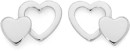 Sterling-Silver-Double-Heart-Stud-Earrings Sale