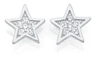 Sterling-Silver-Cubic-Zirconia-Star-Stud-Earrings Sale