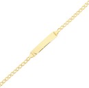 9ct-Gold-16cm-Solid-Curb-Identity-Bracelet Sale