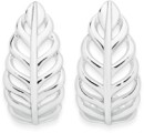 Sterling-Silver-Open-Polished-Leaf-Curve-Studs Sale