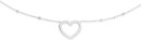 Sterling-Silver-Plain-Heart-On-Fine-Ball-Chain Sale