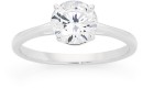 Sterling-Silver-7mm-Cubic-Zirconia-4-Claw-Solitaire-Ring Sale