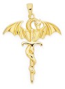 9ct-Gold-34mm-Dragon-Sword-Mens-Pendant Sale